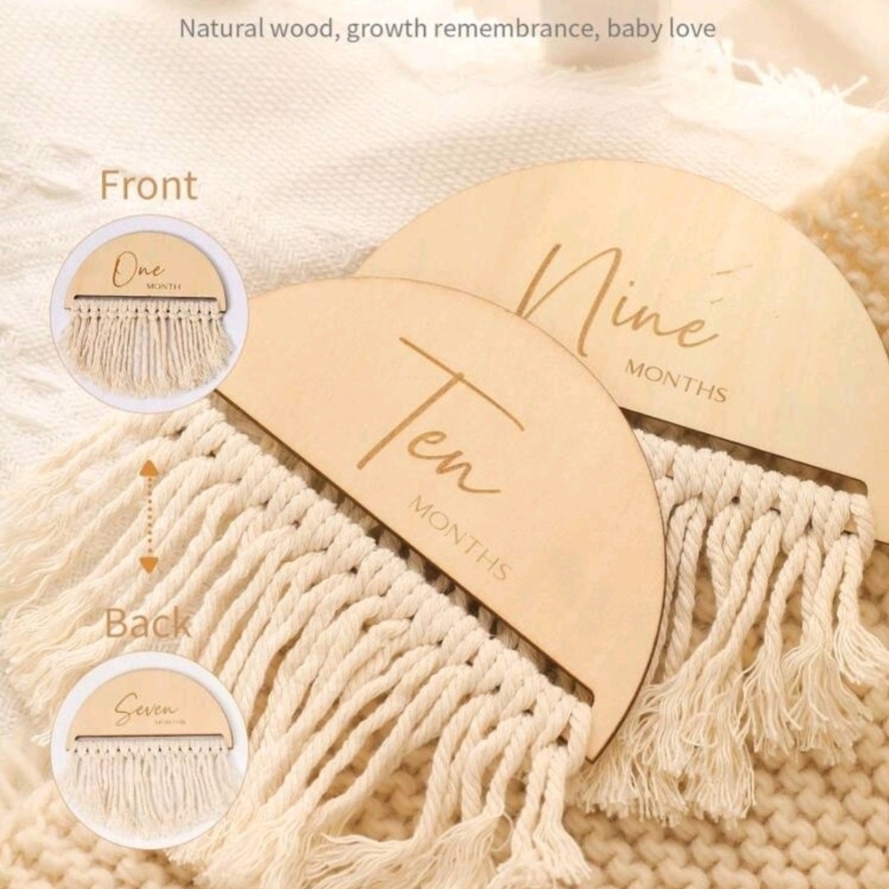 Macrame Fringe Milestone Set - Picture 4 of 6